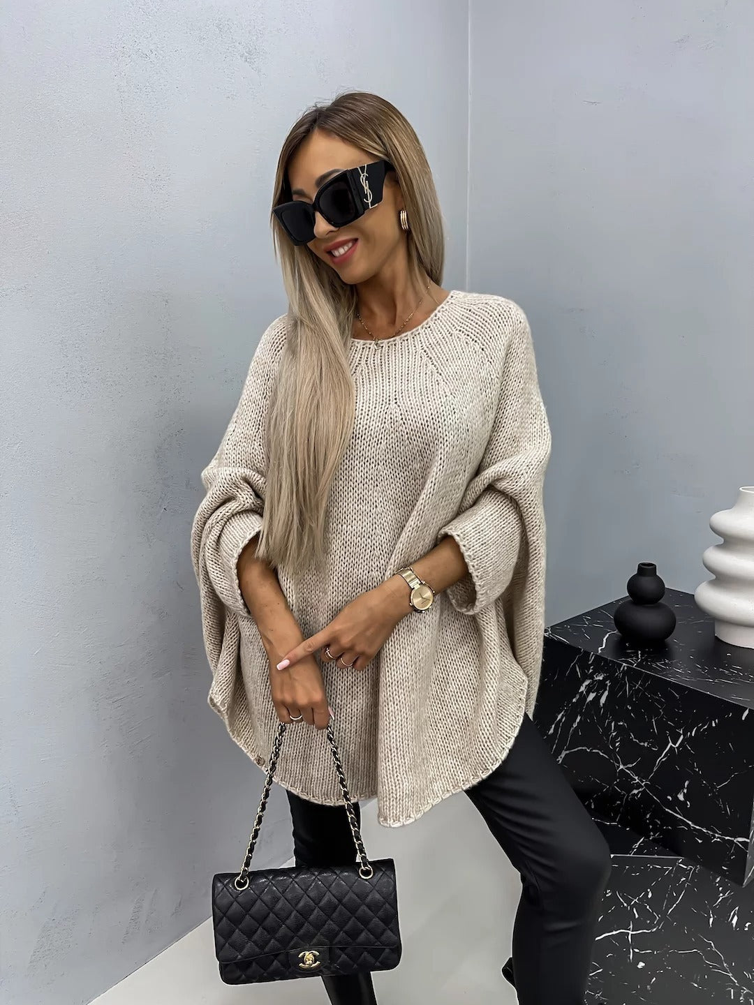 Albina - Modischer Damen-Strickpullover