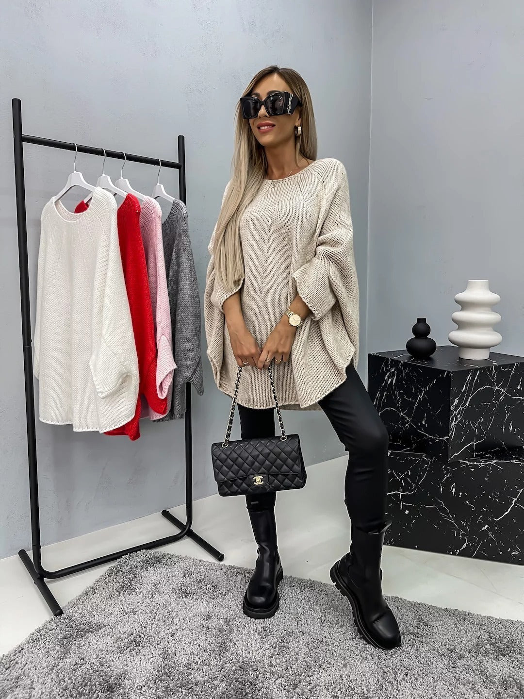 Albina - Modischer Damen-Strickpullover
