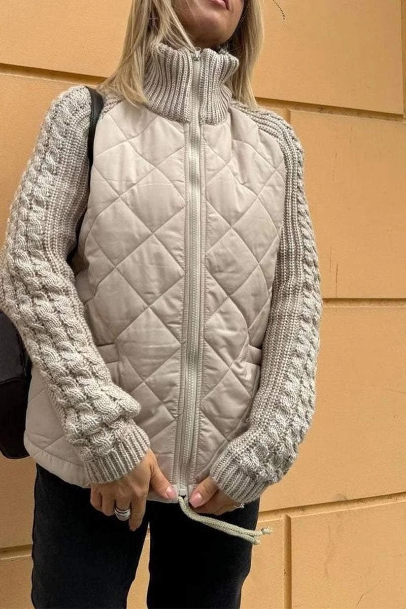 Waverly - Warme Gestrickte Zip-Jacke