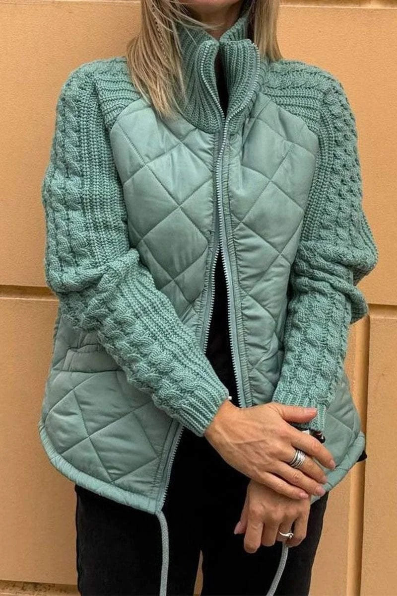 Waverly - Warme Gestrickte Zip-Jacke