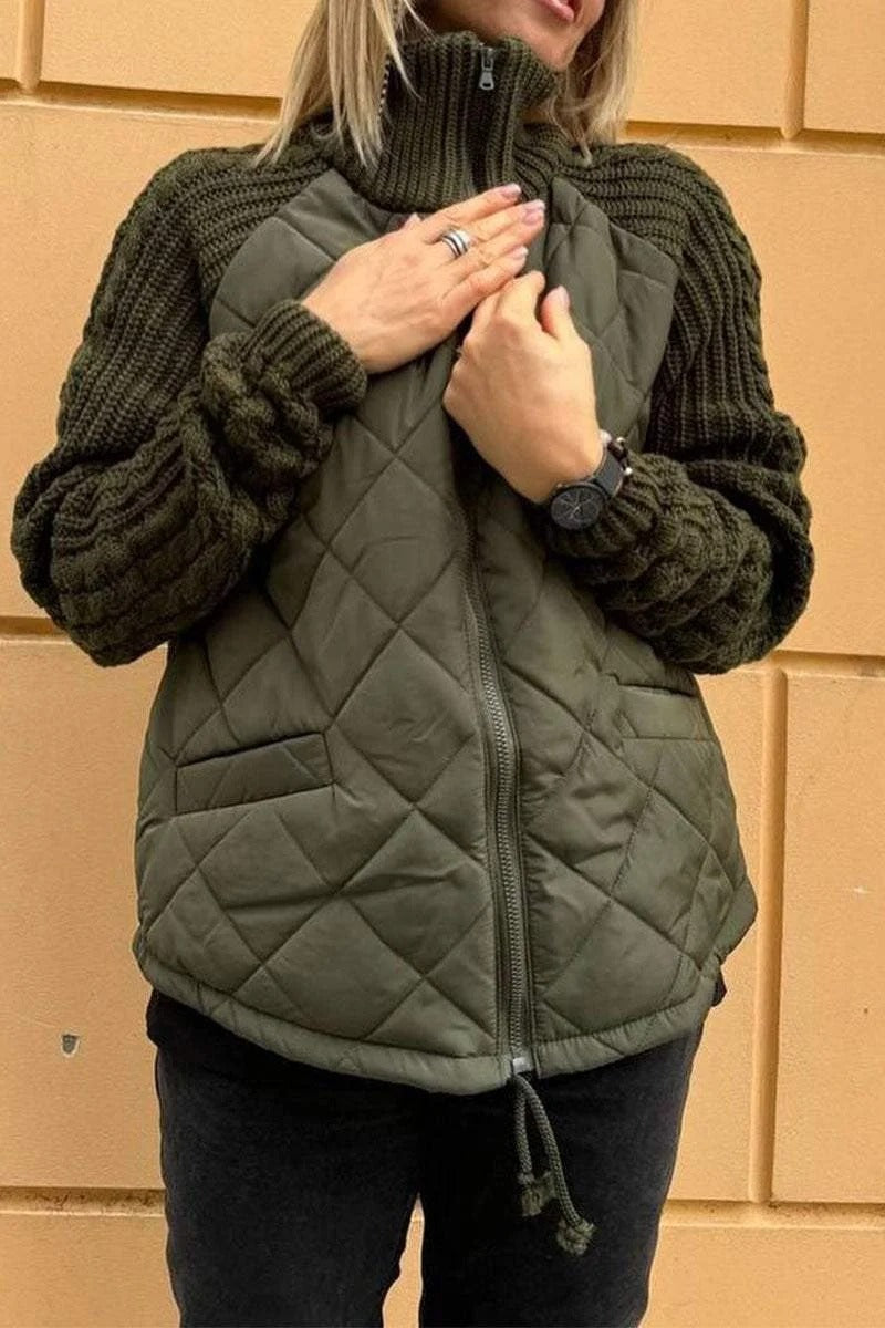 Waverly - Warme Gestrickte Zip-Jacke