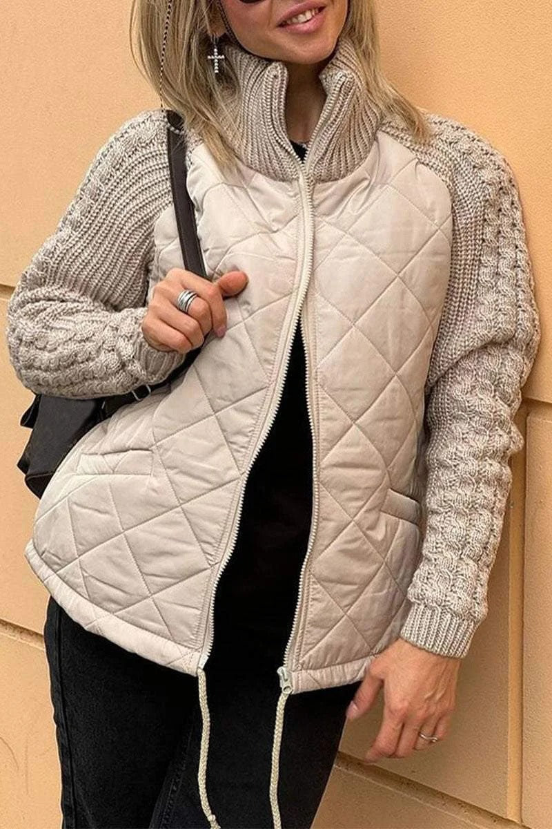 Waverly - Warme Gestrickte Zip-Jacke