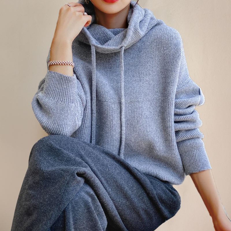 Bexley - Warmer Gestrickter Hoodie