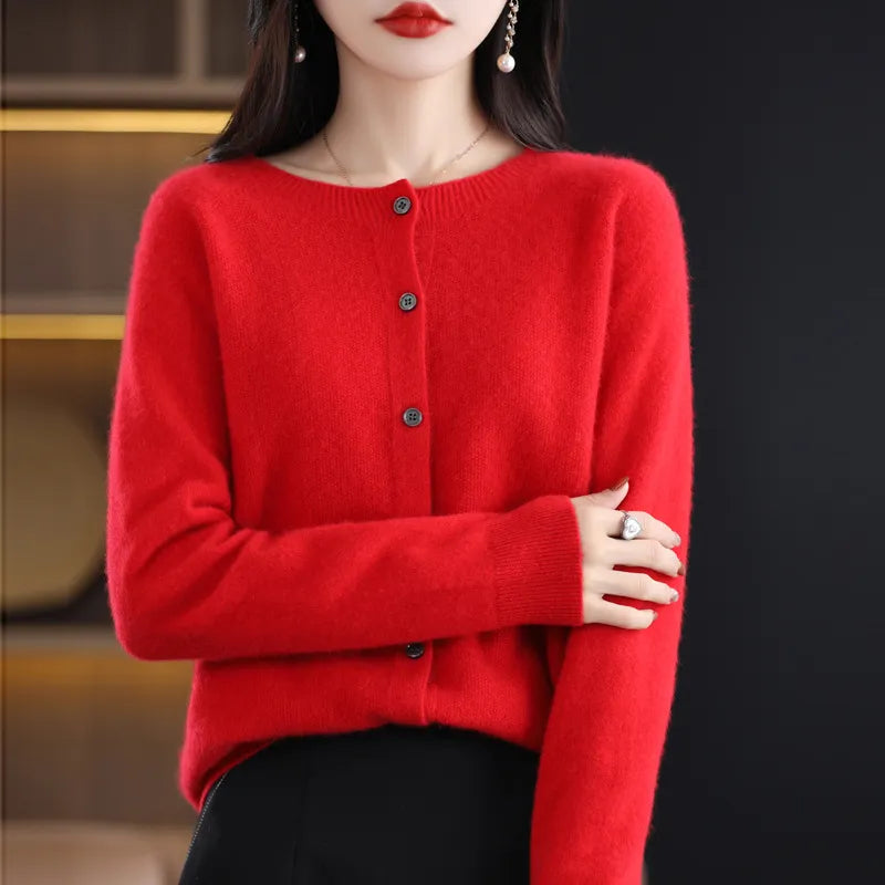 Margo - Kuschelige Wollstrickjacke
