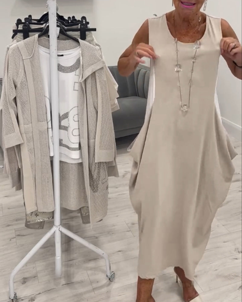Gunda - Stylisches Ärmelloses Kleid