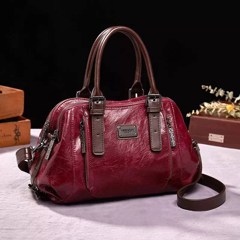 Petra - Vintage Lederhandtasche