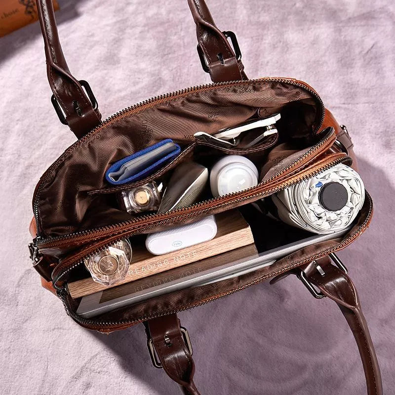 Petra - Vintage Lederhandtasche