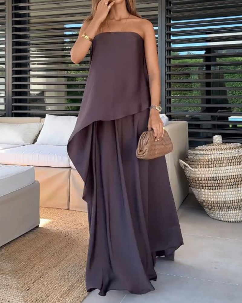 Heide - Elegantes Lagenkleid Set