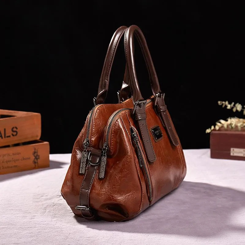 Petra - Vintage Lederhandtasche