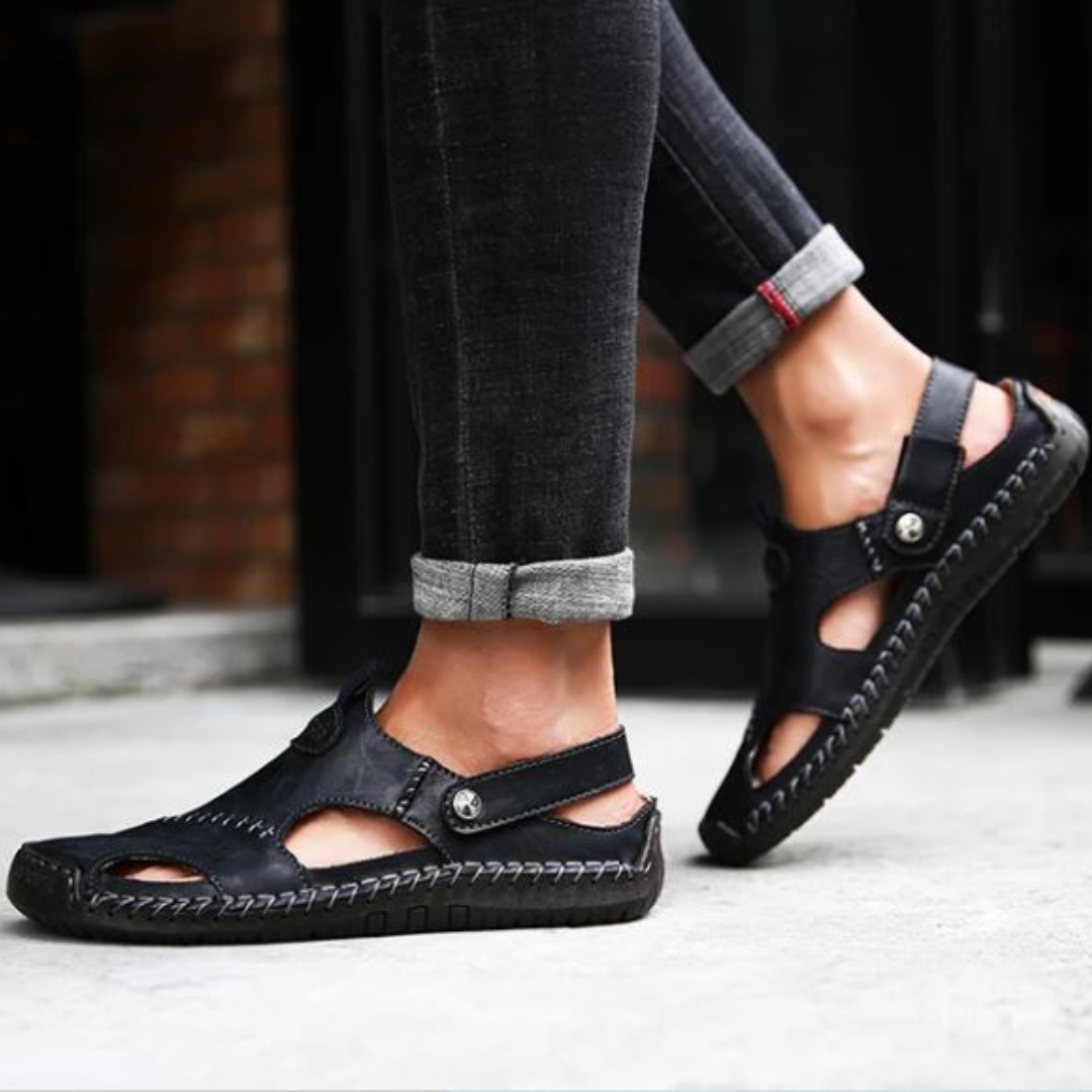 Fabian - Orthopädische Leder-Sandalen