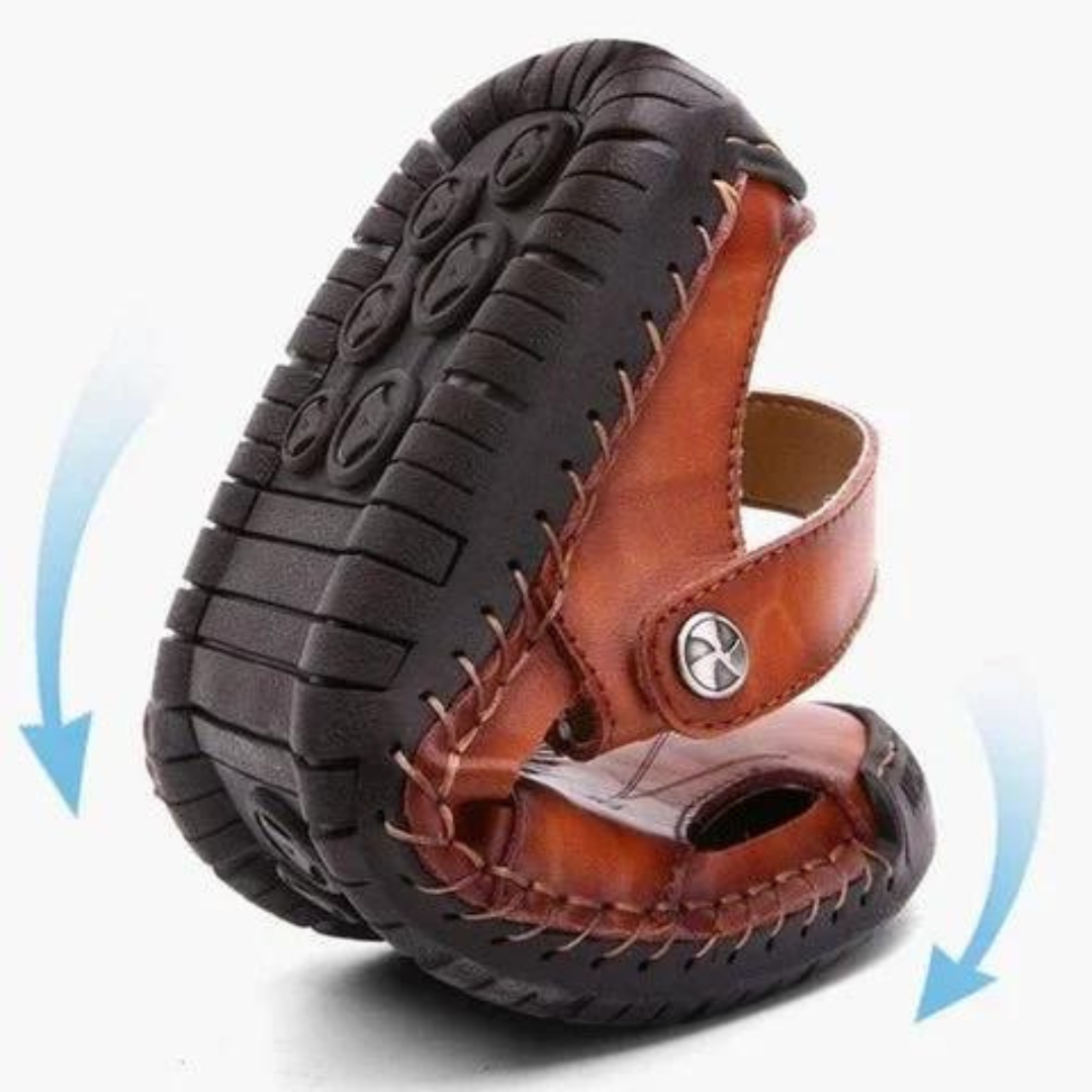 Fabian - Orthopädische Leder-Sandalen