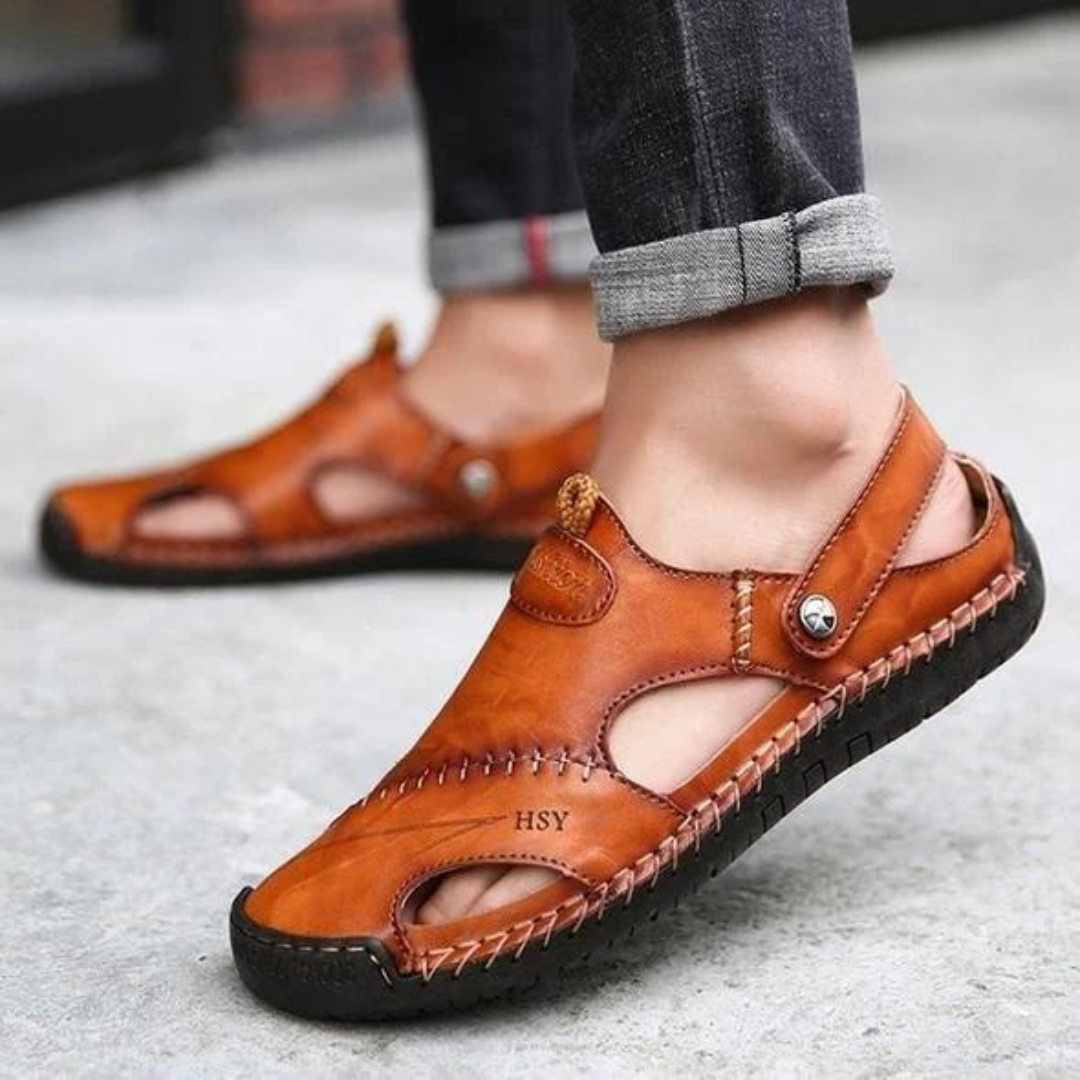 Fabian - Orthopädische Leder-Sandalen