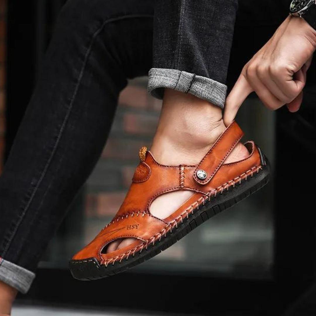 Fabian - Orthopädische Leder-Sandalen