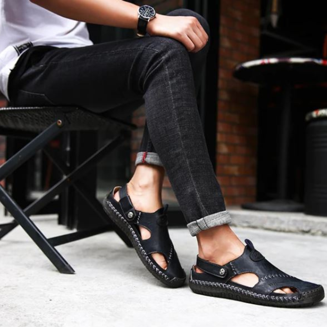 Fabian - Orthopädische Leder-Sandalen