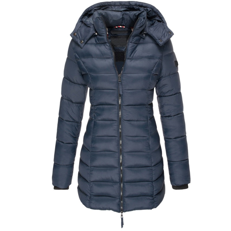Della - Warmer mittellanger Mantel