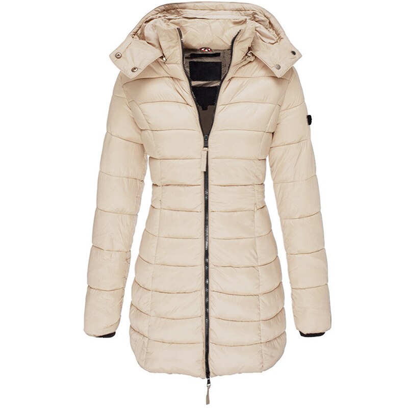 Della - Warmer mittellanger Mantel