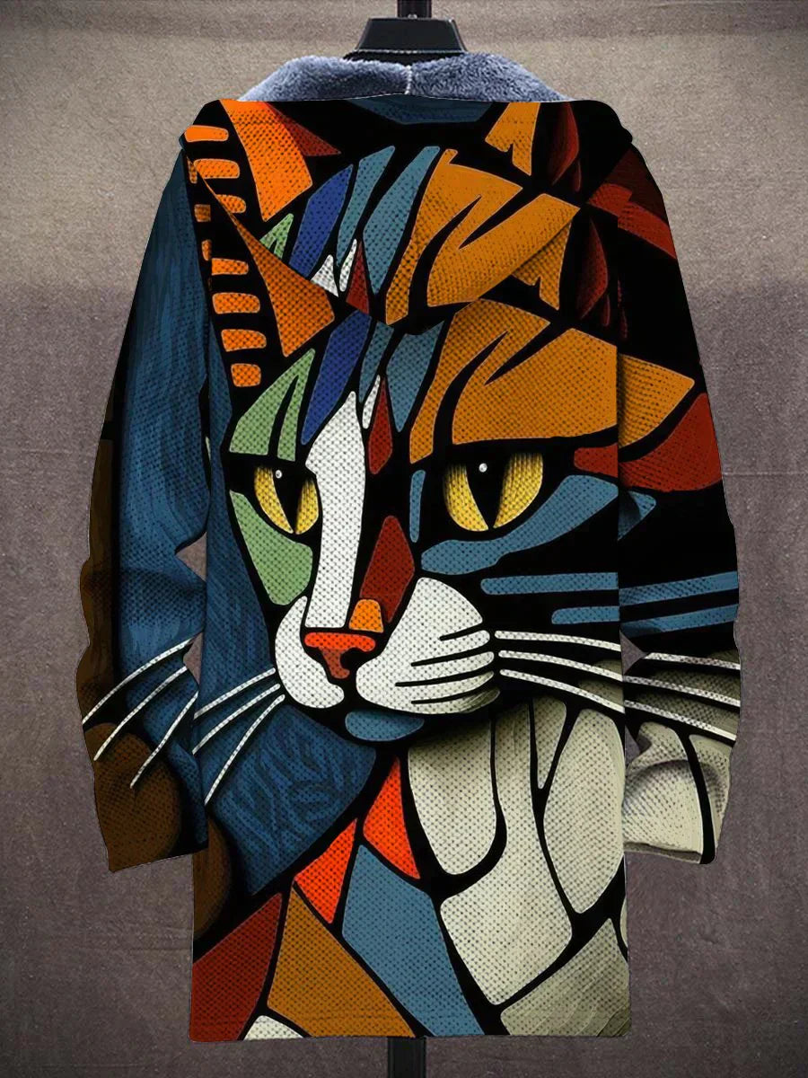 Leia - Kuschelige Jacke Katzendesign