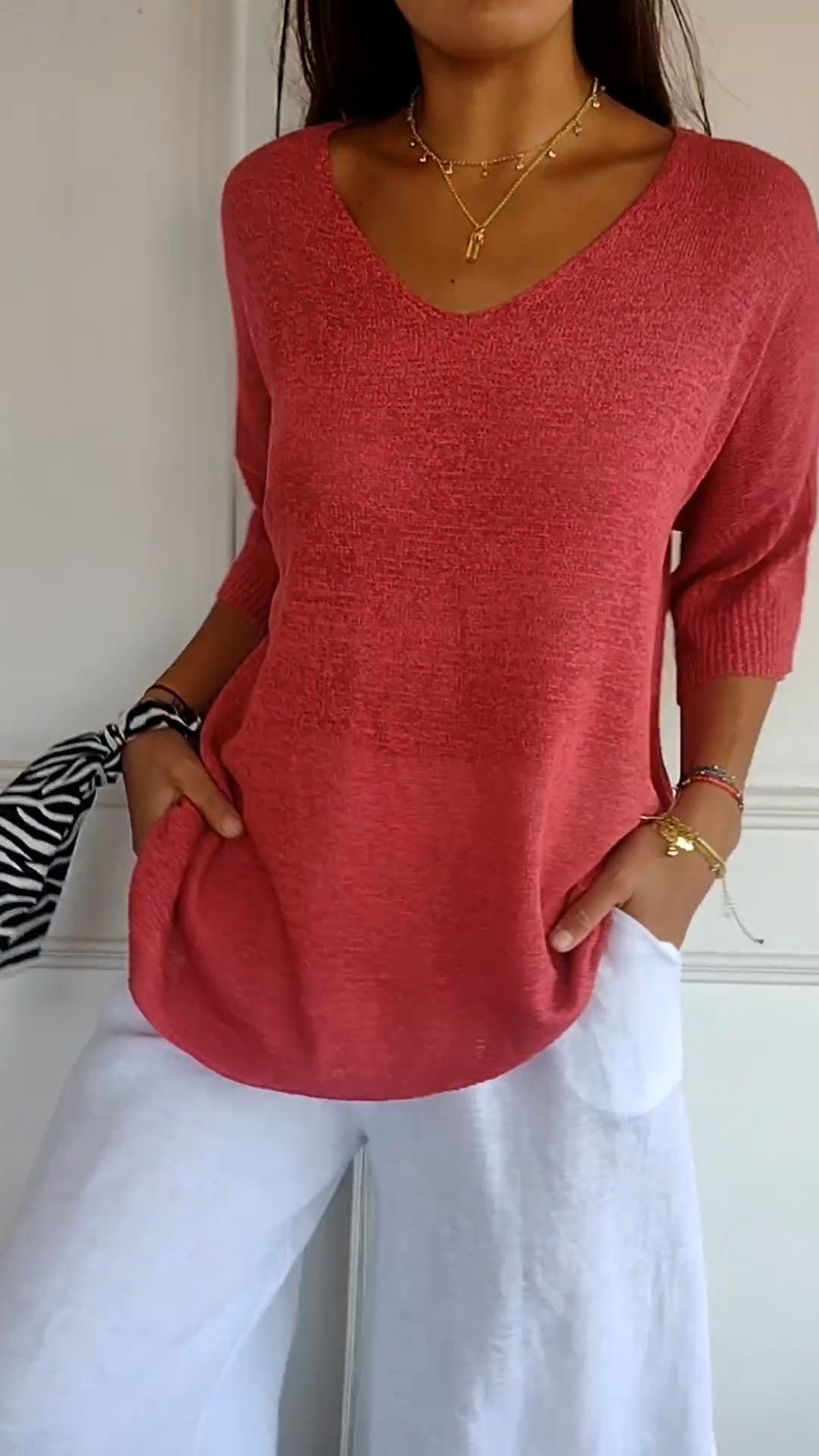 Ollie - Stylisches Oberteil mit V-Ausschnitt