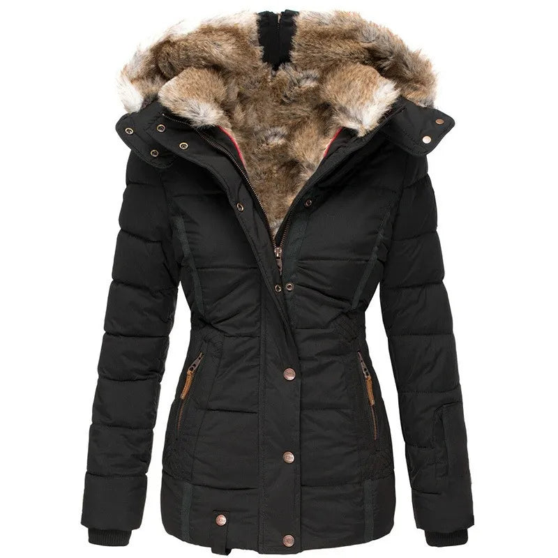 Alani - Elegante Pelzgefütterte Jacke